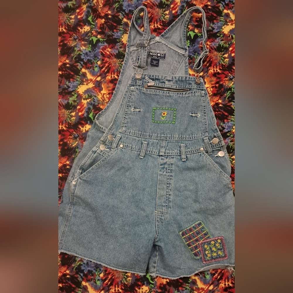 Girls Limited Too Denim Short Over Alls
